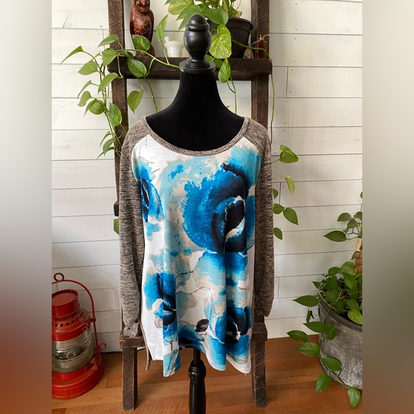 Style & Co: Floral Top Knit Blouse - Picture 8 of 17